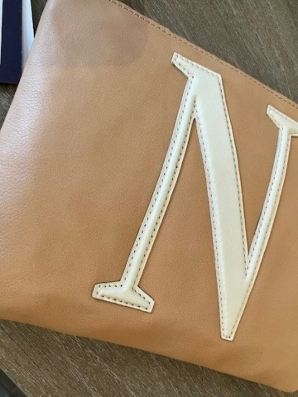 American Leather Co. Dover Monogram Wristlet - Picture 3 of 9